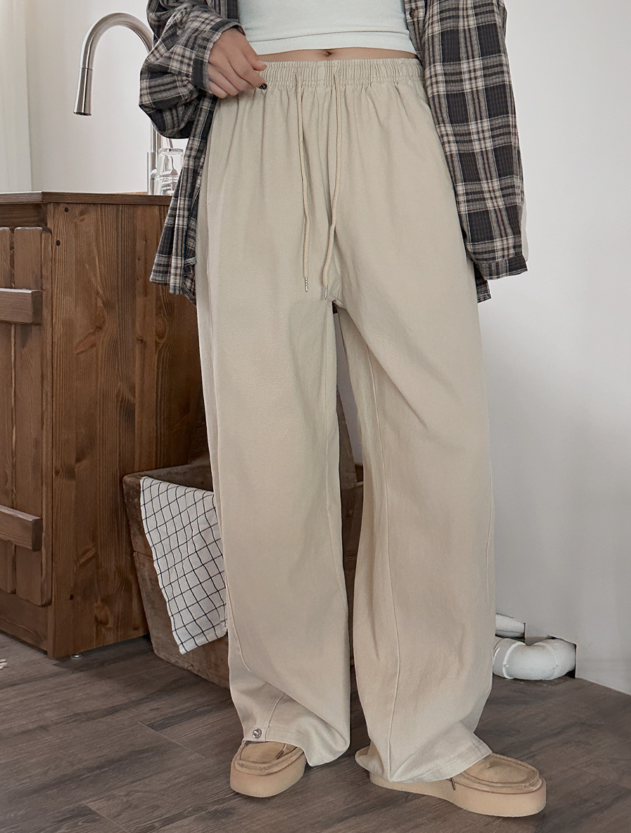 TNF Peach Fleece Two-Way Waistband Pants