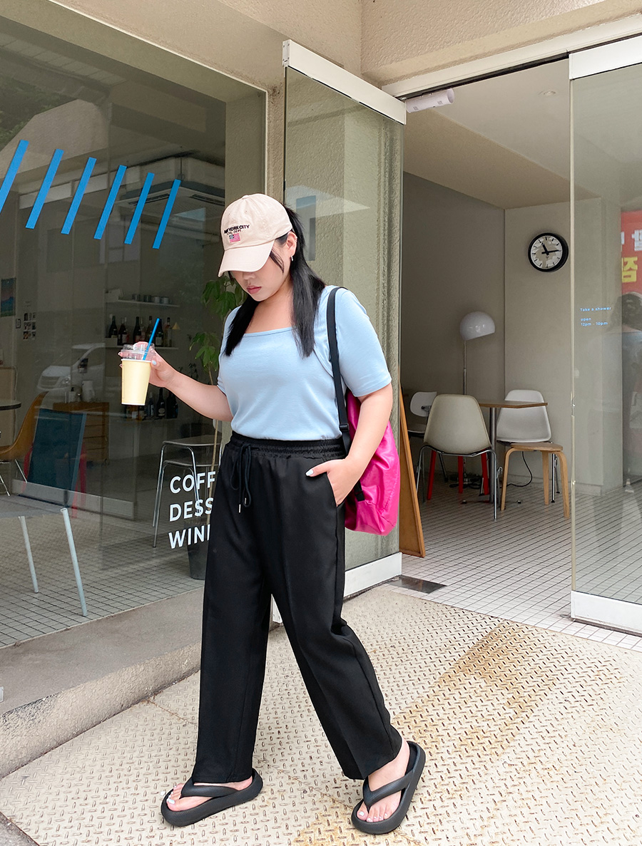 [Daily Pants] Hatemin Waistband Slacks of Different Lengths