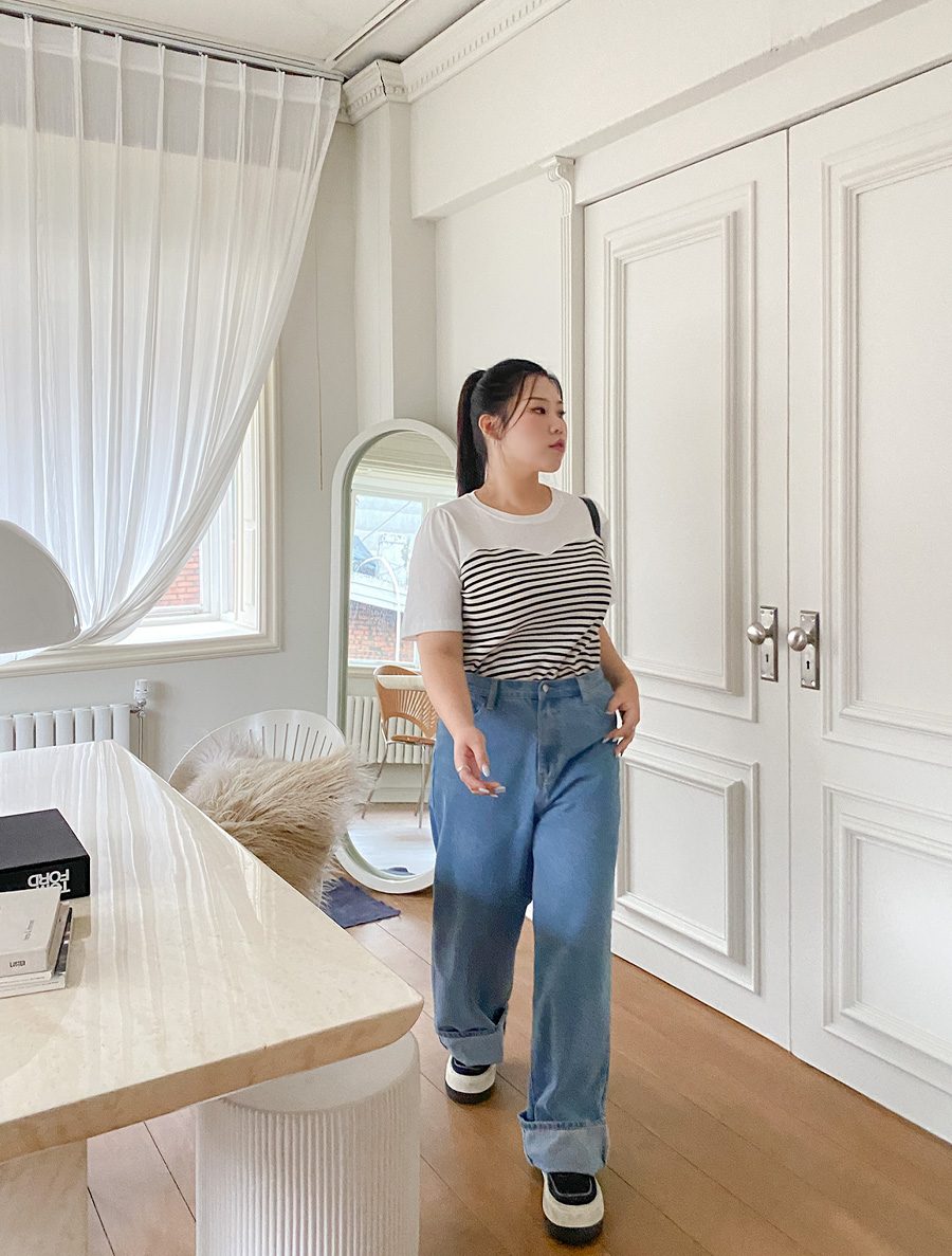 [EVELLET] Kumien ST Contrast T-shirt