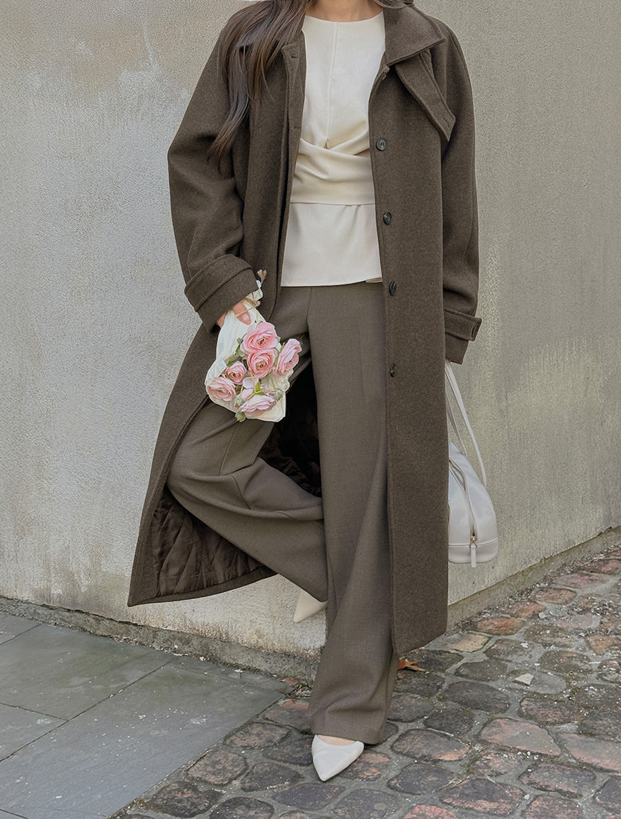 [EVELLET] Heryuben Bonding Wide Slacks