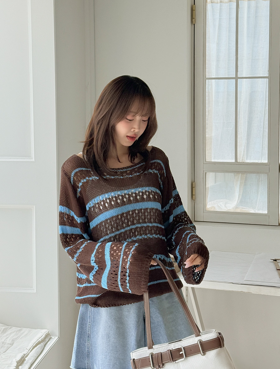 [EVELLET] Timonie Skashi Stripe Knit