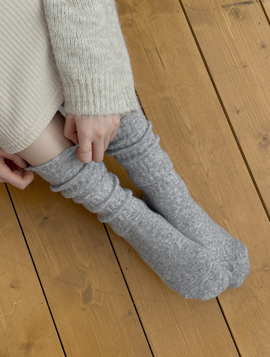 Baruen Cashmere Wool Knee Socks