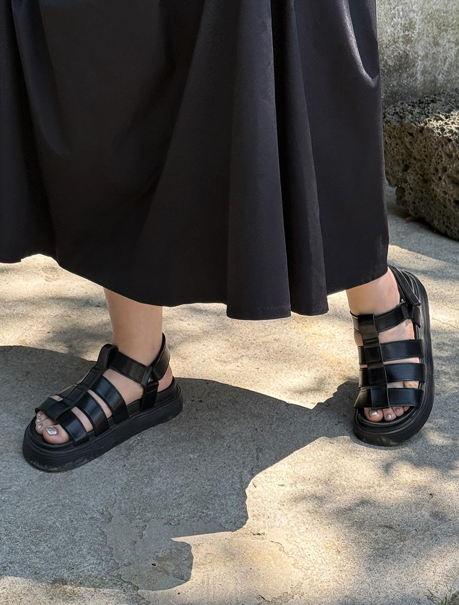 Rontzia Leather Strap Sandals (3cm)
