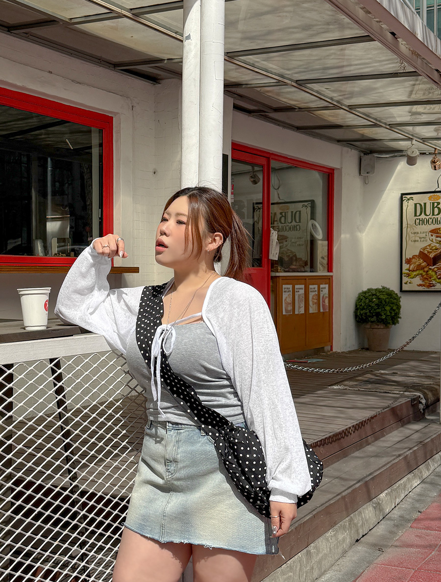 [EVELLET] Berinyu String Bolero Cardigan