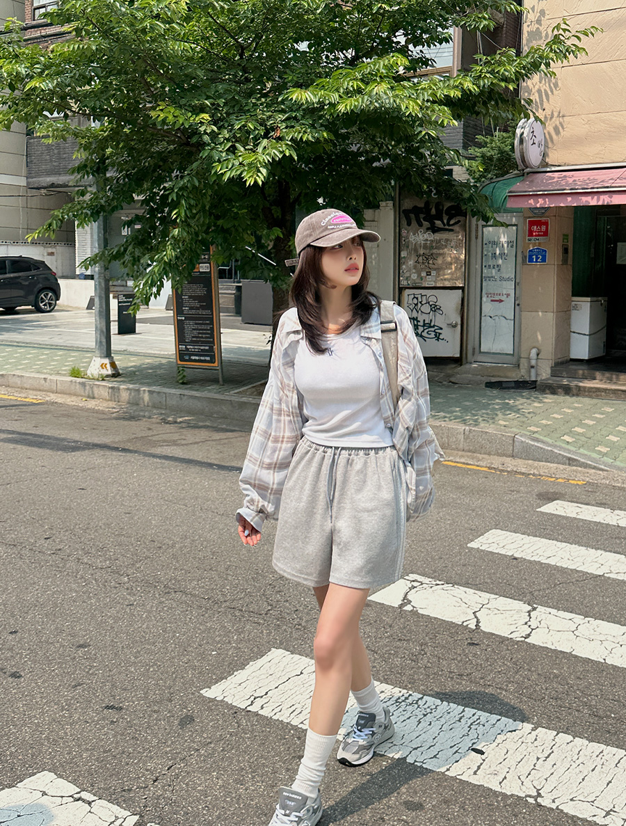 [EVELLET] Retenve Lace Aline 4.Pedal pushers Waistband Pants