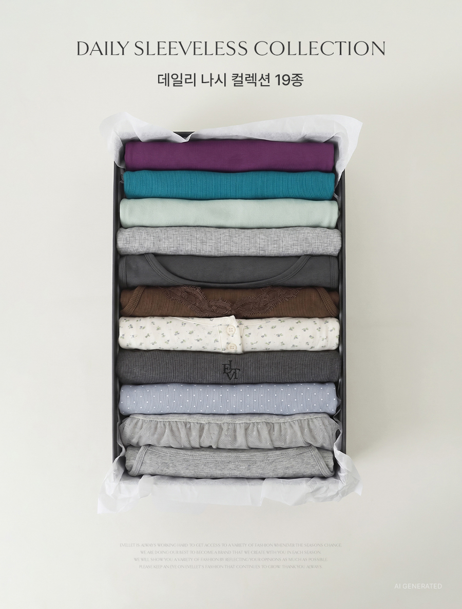 [EVELLET] Daily Sleeveless Collection